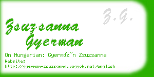 zsuzsanna gyerman business card